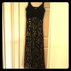 Gold & Black Evening Gown